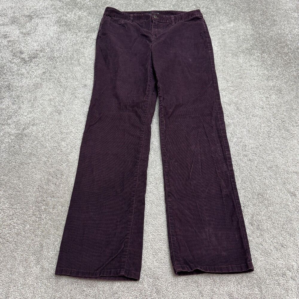 London Jean Victoria’s Secret Christie Fit Corduroy Pants Women 10 Purple Comfy